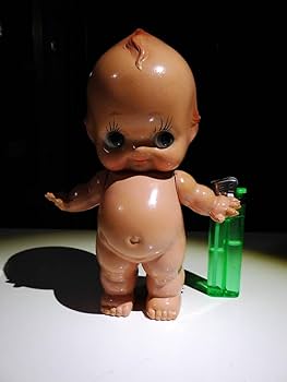 古いキューピー人形　黒　セルロイド セルロイドのキューピー人形」 | 日本玩具博物館